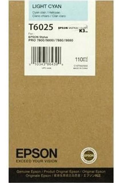 Cartus de cerneala original Epson T6025 Light Cyan (C13T602500)