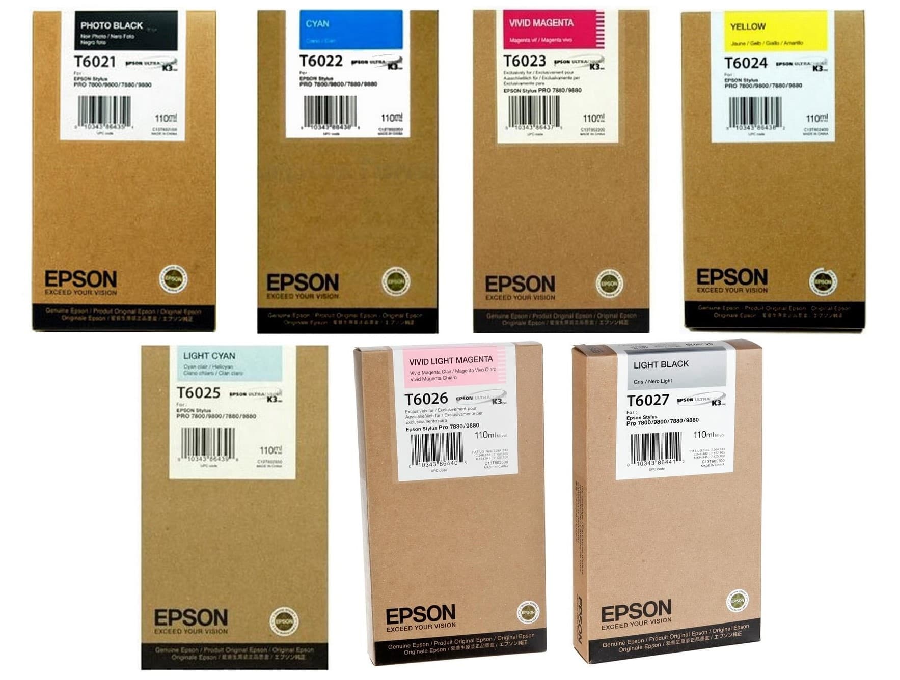 Cartus de cerneala original Epson T6029 Light Light Black (C13T602900)