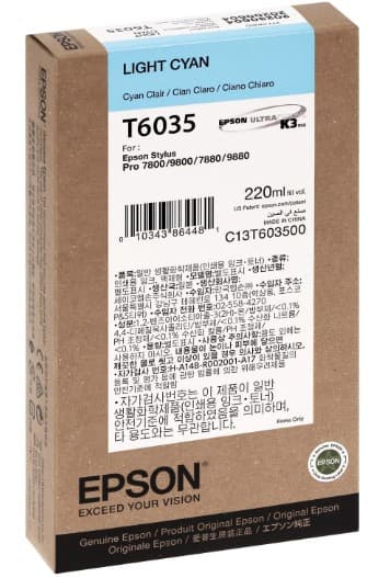Cartus de cerneala original Epson T6035 Light Cyan (C13T603500)