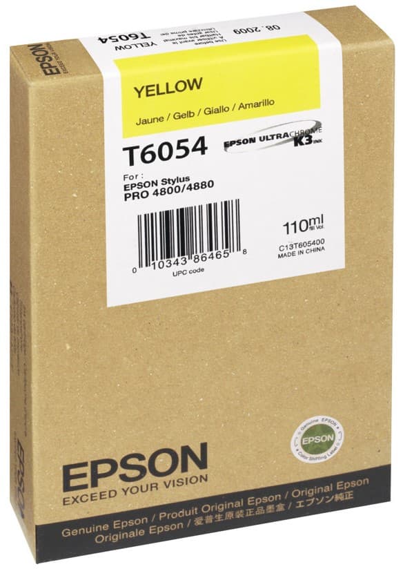 Cartus de cerneala original Epson T6054 Yellow (C13T605400)