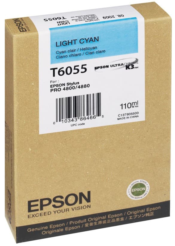 Cartus de cerneala original Epson T6055 Light Cyan (C13T605500)