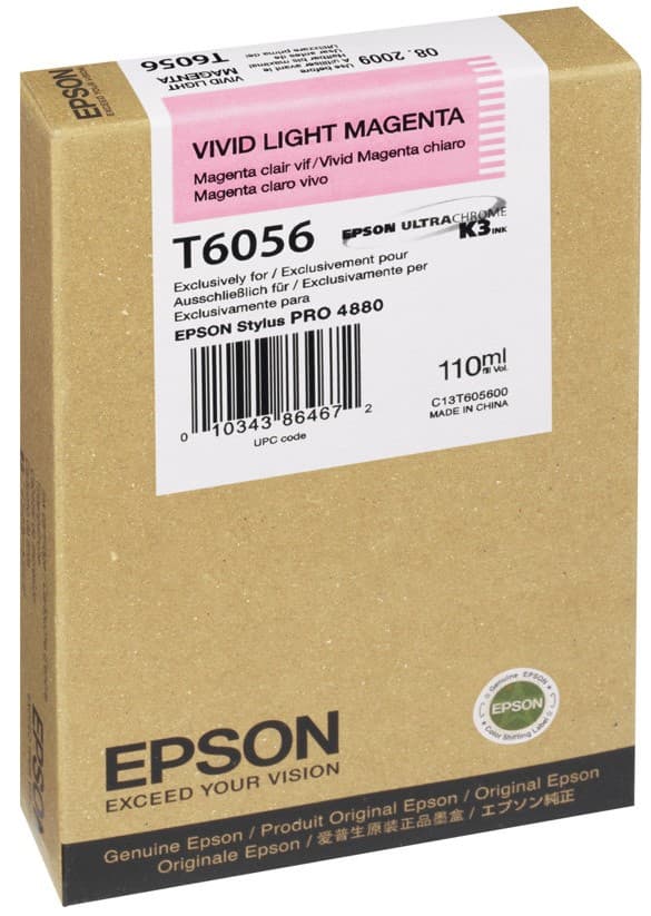 Cartus de cerneala original Epson T6056 Vivid Light Magenta (C13T605600)