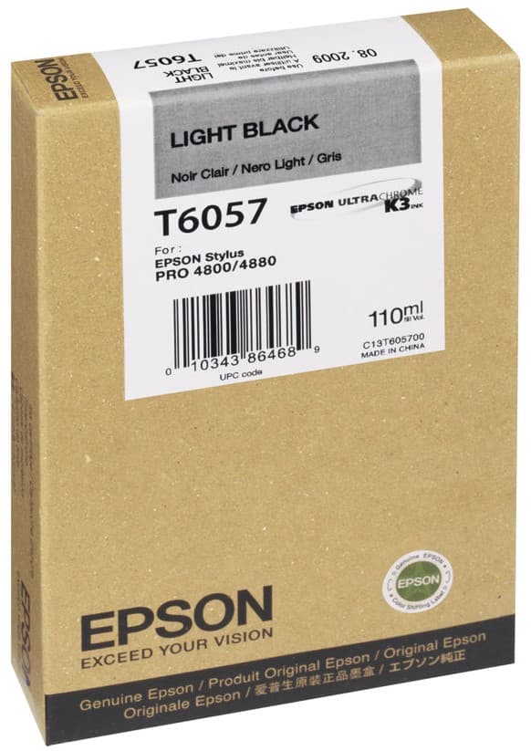 Cartus de cerneala original Epson T6057 Light Black (C13T605700)