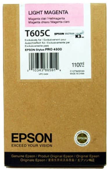 Cartus de cerneala original Epson T605C LightMagenta (C13T605C00)