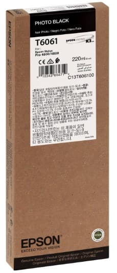 Cartus de cerneala original Epson T6061 Photo Black (C13T606100)