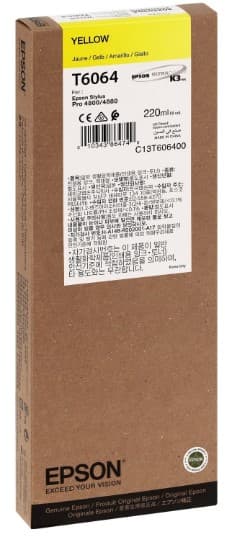 Cartus de cerneala original Epson T6064 Yellow (C13T606400)