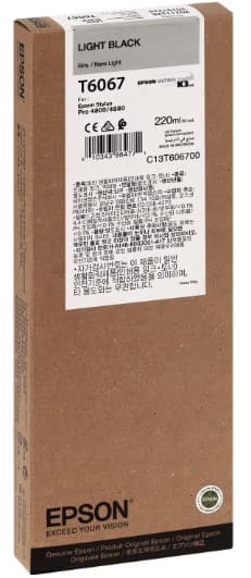 Cartus de cerneala original Epson T6067 Light Black (C13T606700)