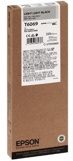 Cartus de cerneala original Epson T6069 Light Light Black (C13T565900)
