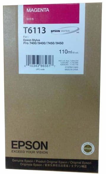 Cartus de cerneala original Epson T6113 Magenta (C13T611300)