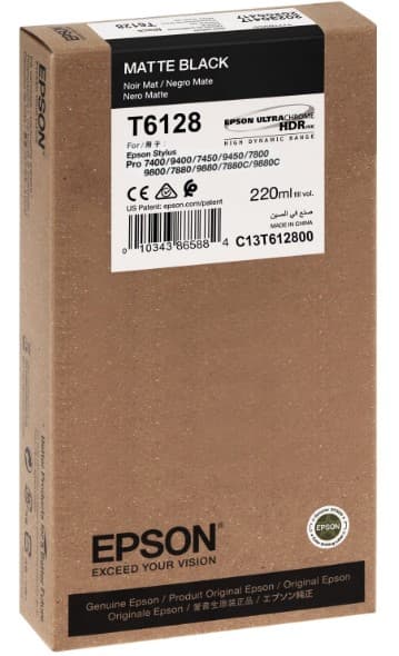 Cartus de cerneala original Epson T6128 Matte Black (C13T612800)