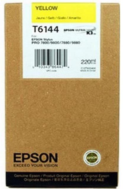 Cartus de cerneala original Epson T6144 Yellow (C13T614400)