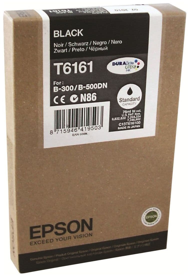 Cartus de cerneala original Epson T6161 Black (C13T616100)