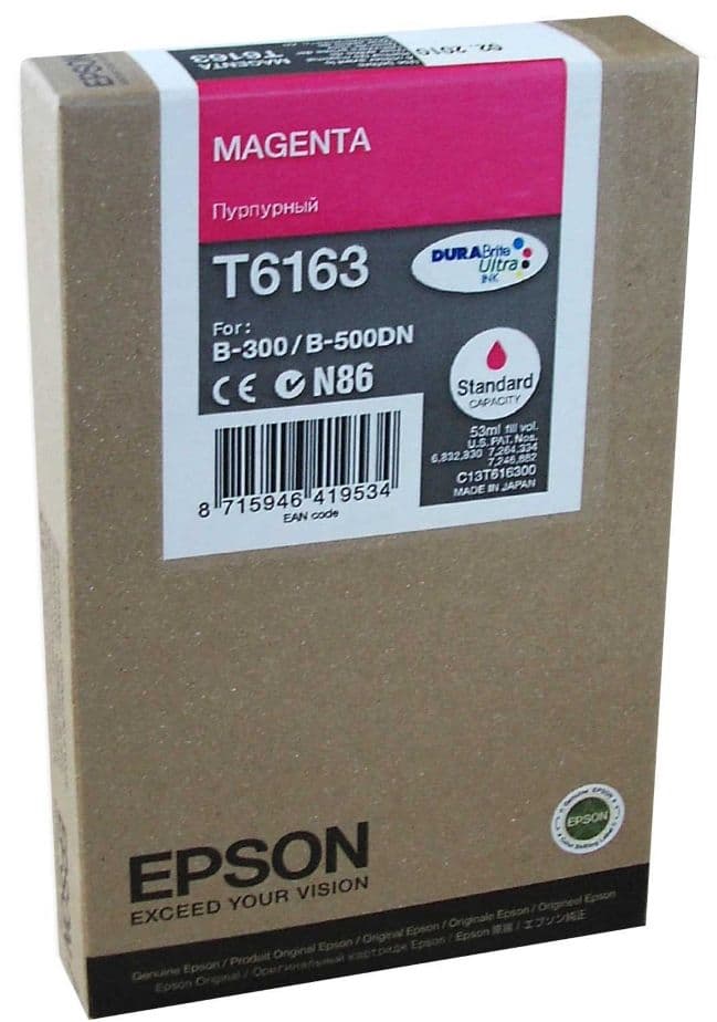 Cartus de cerneala original Epson T6163 Magenta (C13T616300)