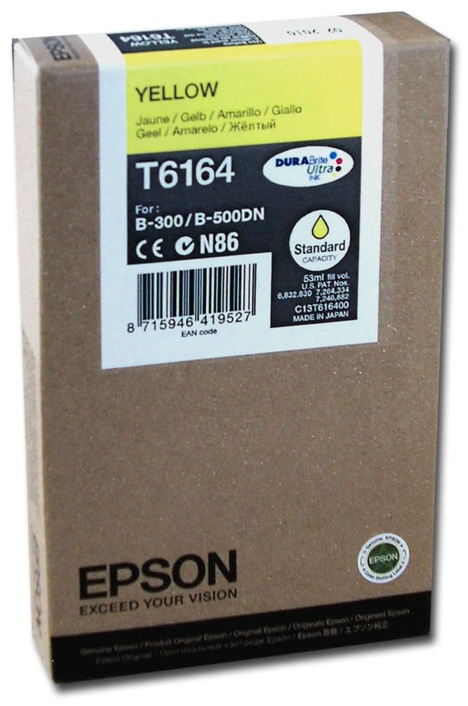 Cartus de cerneala original Epson T6164 Yellow (C13T616400)