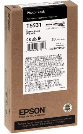 Cartus de cerneala original Epson T6531 Photo Black (C13T653100)