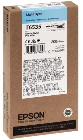 Cartus de cerneala original Epson T6535 Light Cyan (C13T653500)