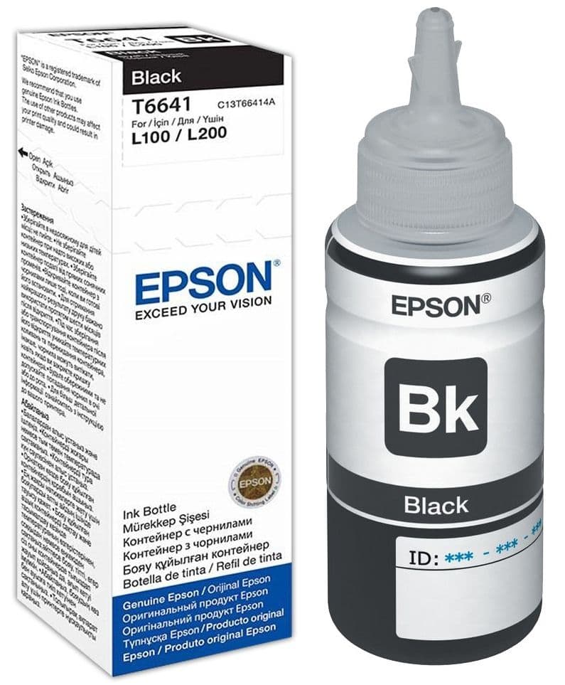 Flacon cerneala original Epson T6641 Black (C13T664140)