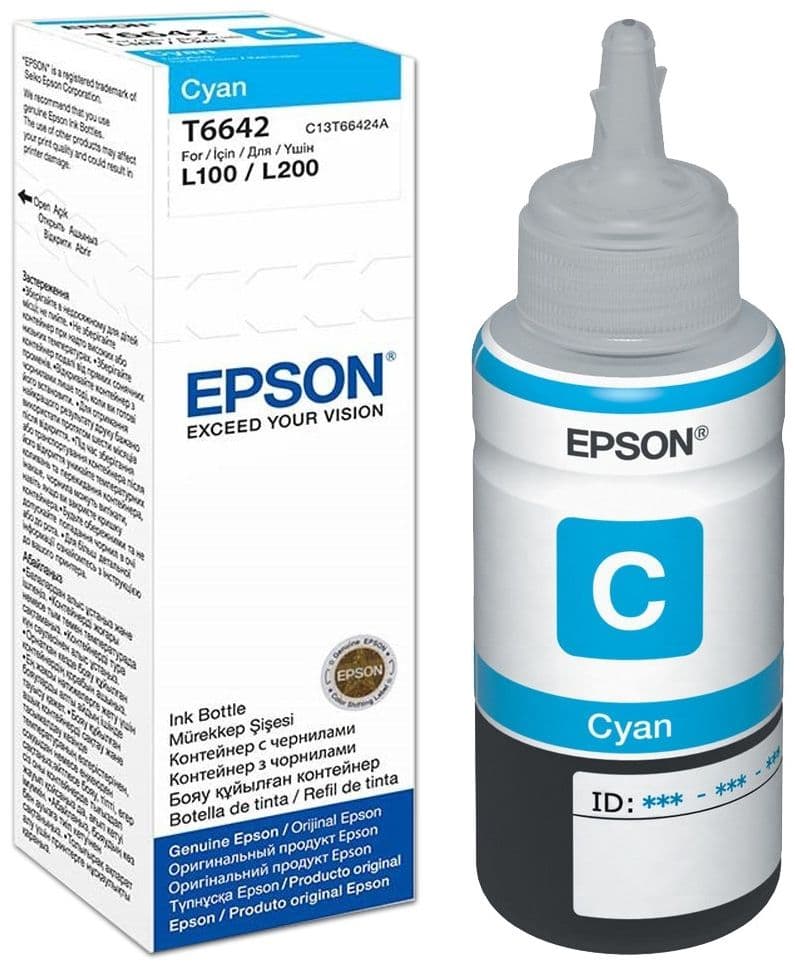 Flacon cerneala original Epson T6642 Cyan (C13T664240)