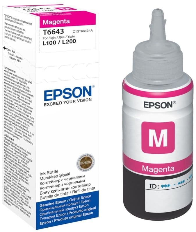 Flacon cerneala original Epson T6643 Magenta (C13T664340)