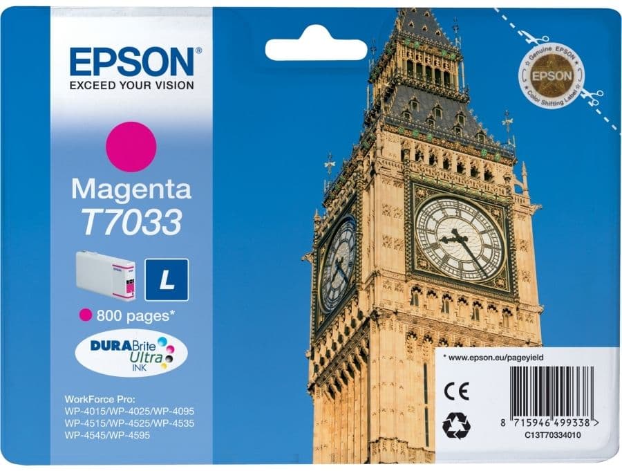 Cartus de cerneala original Epson T7033 Magenta (C13T70334010)