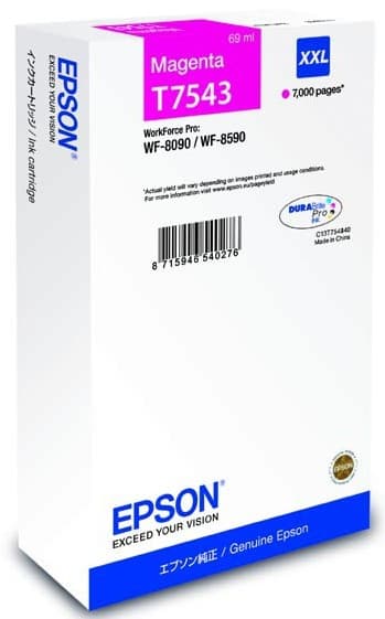 Cartus de cerneala original Epson T7543 Magenta (C13T754340)