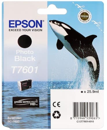 Cartus de cerneala original Epson T7601 Photo Black (C13T760140)