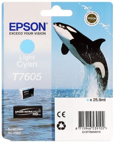 Cartus de cerneala original Epson T7605 Light Cyan (C13T760540)