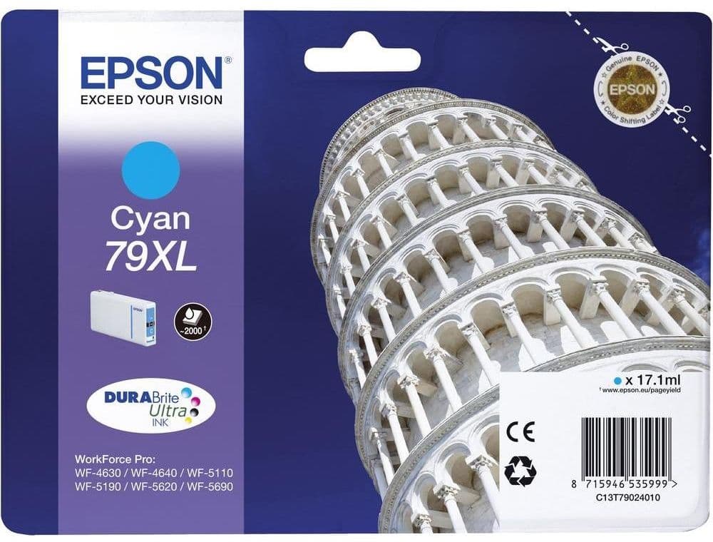 Cartus de cerneala original Epson 79XL Cyan (C13T79024010)