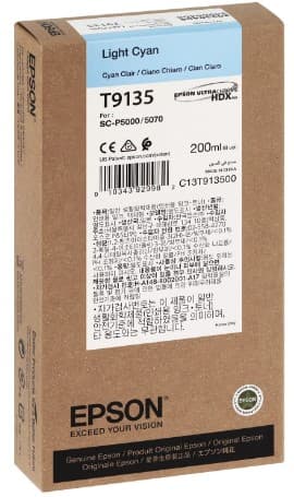 Cartus de cerneala original Epson T9135 Light Cyan (C13T913500)