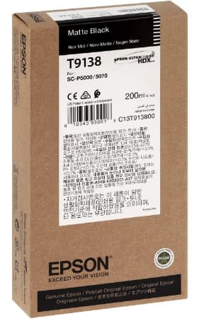 Cartus de cerneala original Epson T9138 Matte Black (C13T913800)