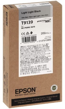 Cartus de cerneala original Epson T9139 Light Light Black (C13T913900)