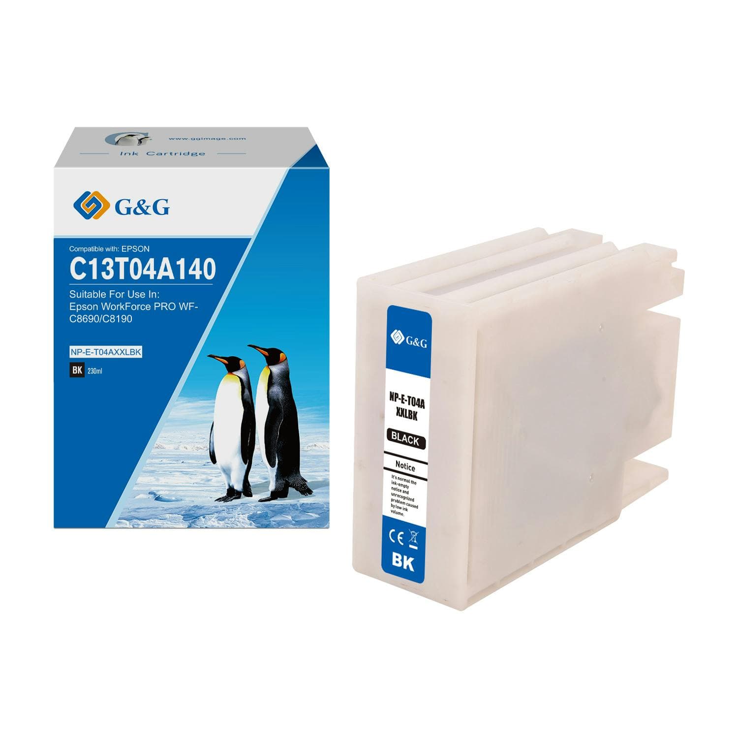 Cartus Premium G&G Epson T04A1 Black (C13T04A140)