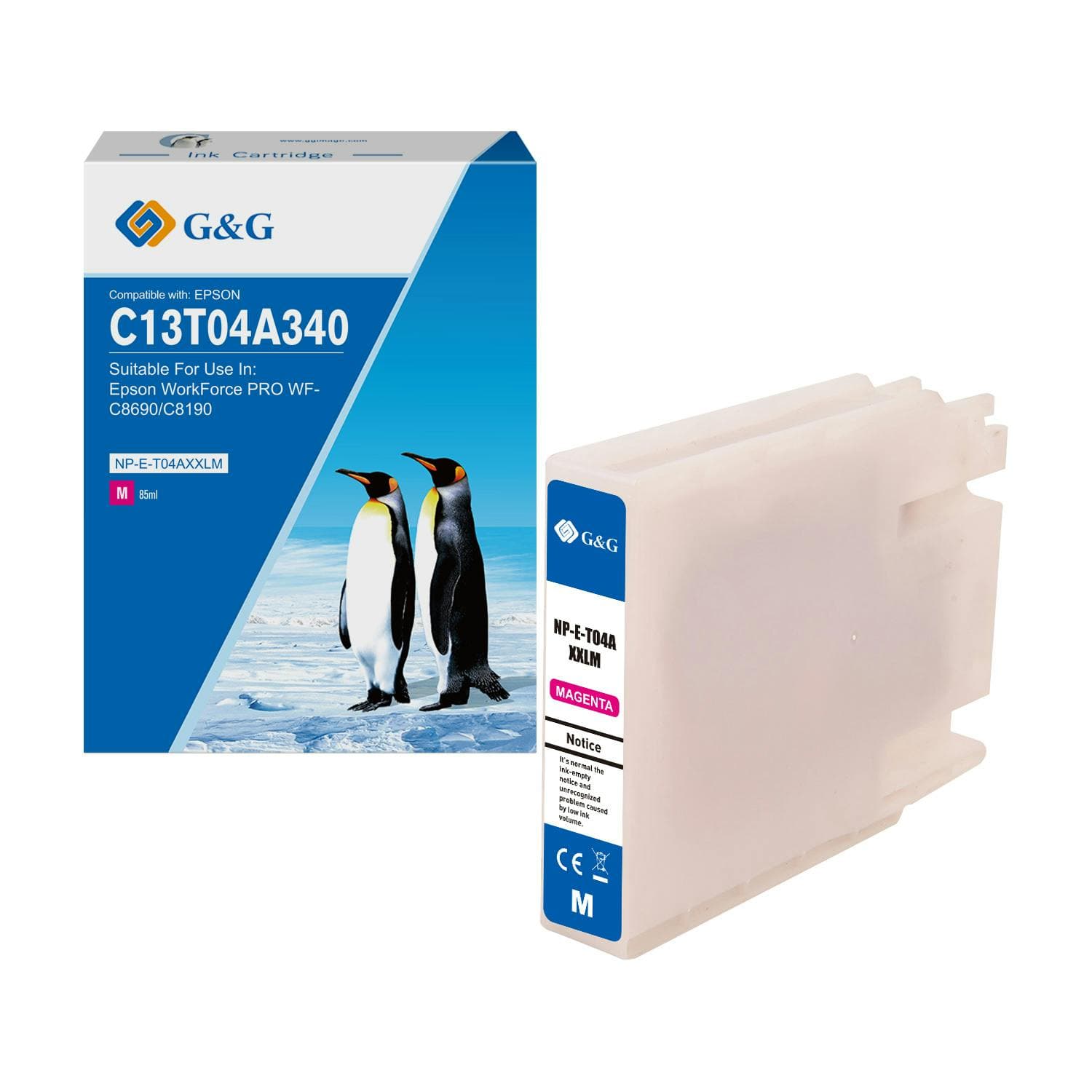 Cartus Premium G&G Epson T04A3 Magenta (C13T04A340)