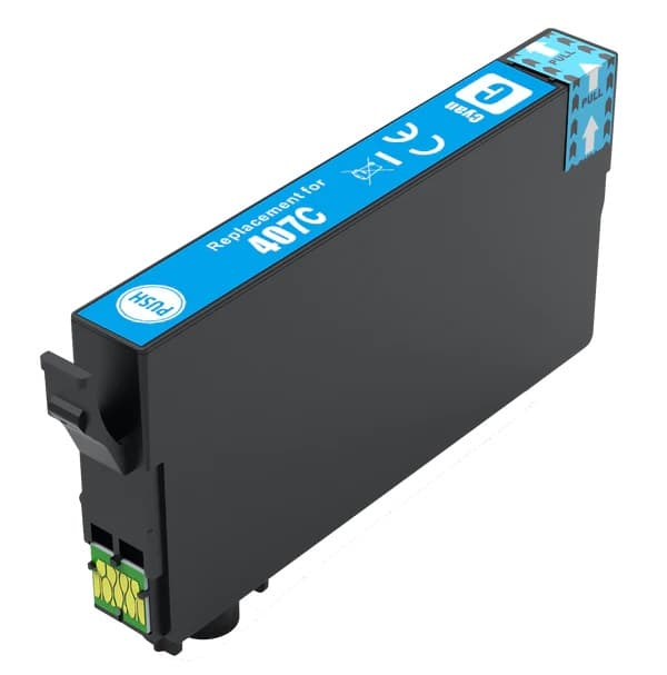 Cartus compatibil (1.9K) Epson 407 Cyan (C13T07U240)