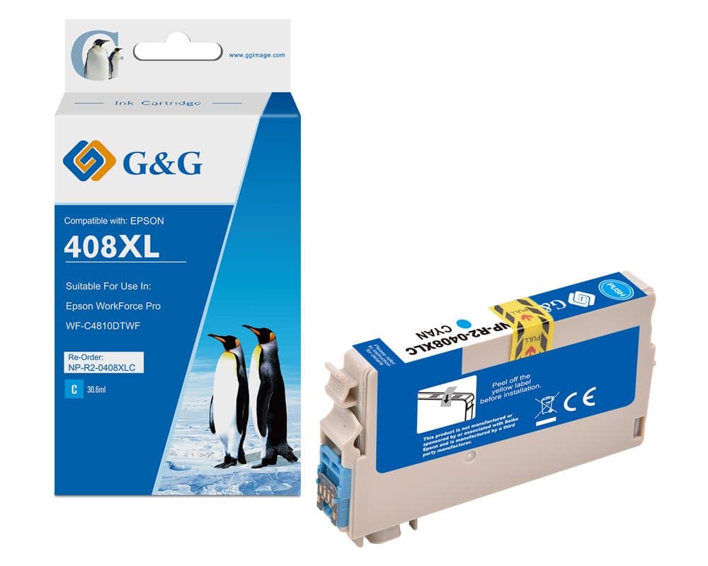 Cartus Premium G&G Epson 408L Cyan (C13T09K24010)