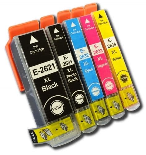 Pachet de cartuse compatibile Epson 26XL T263x