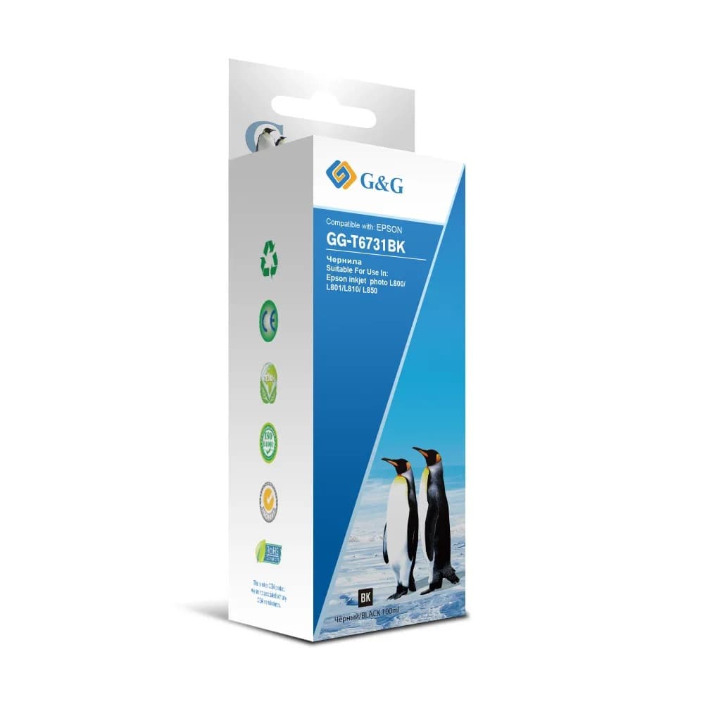 Flacon cerneala Premium G&G Epson T6731 Black (C13T67314A)