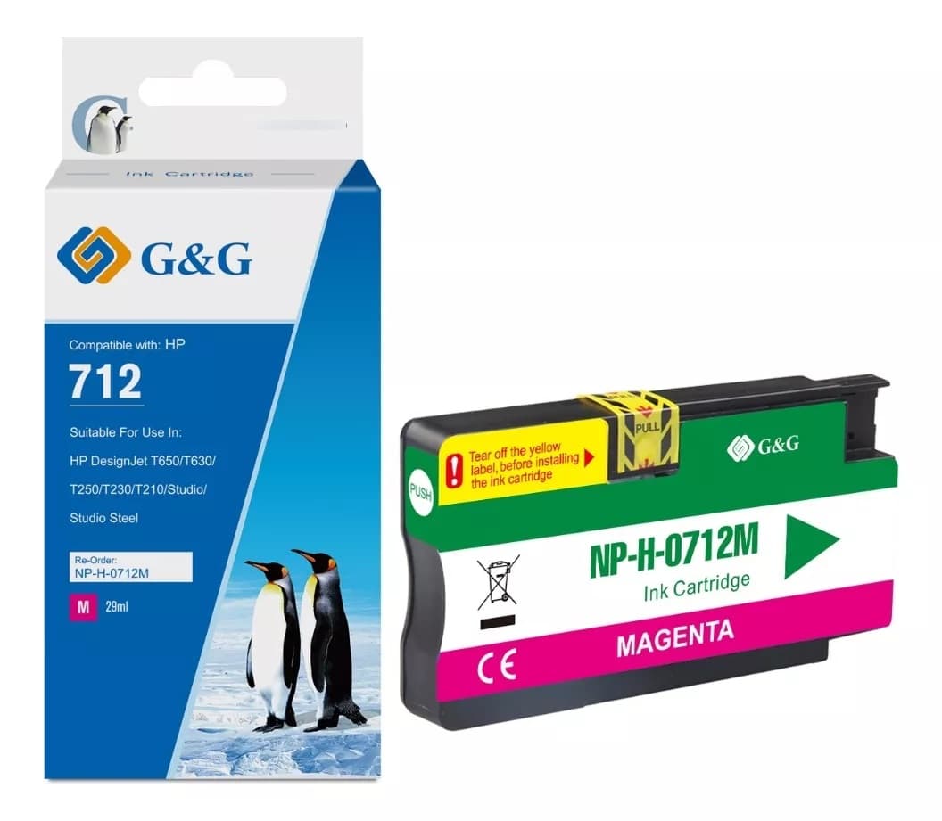 Cartus Premium G&G HP 712 Magenta (3ED68A)