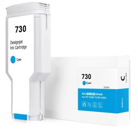 Cartus compatibil HP 730 Cyan (P2V62A)