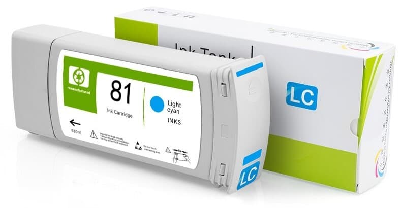 Cartus compatibil HP 81 Light Cyan (C4934A)