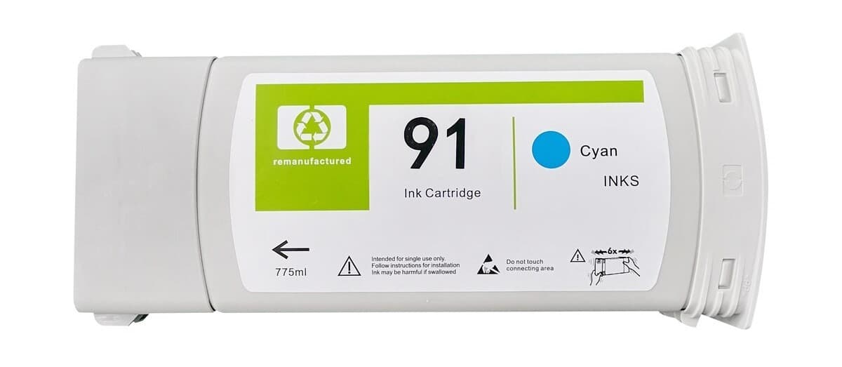 Cartus compatibil HP 91 Cyan (C9467A)