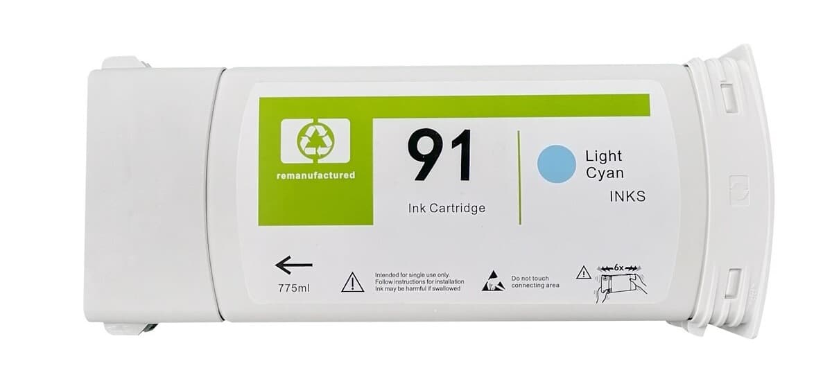 Cartus compatibil HP 91 Light Cyan (C9470A)