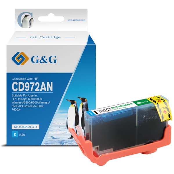 Cartus Premium G&G (0.7K) HP 920XL Cyan (CD972AE)