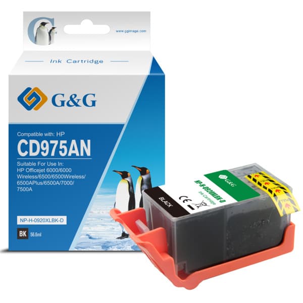 Cartus Premium G&G (1K) HP 920XL Black (CD975AE)