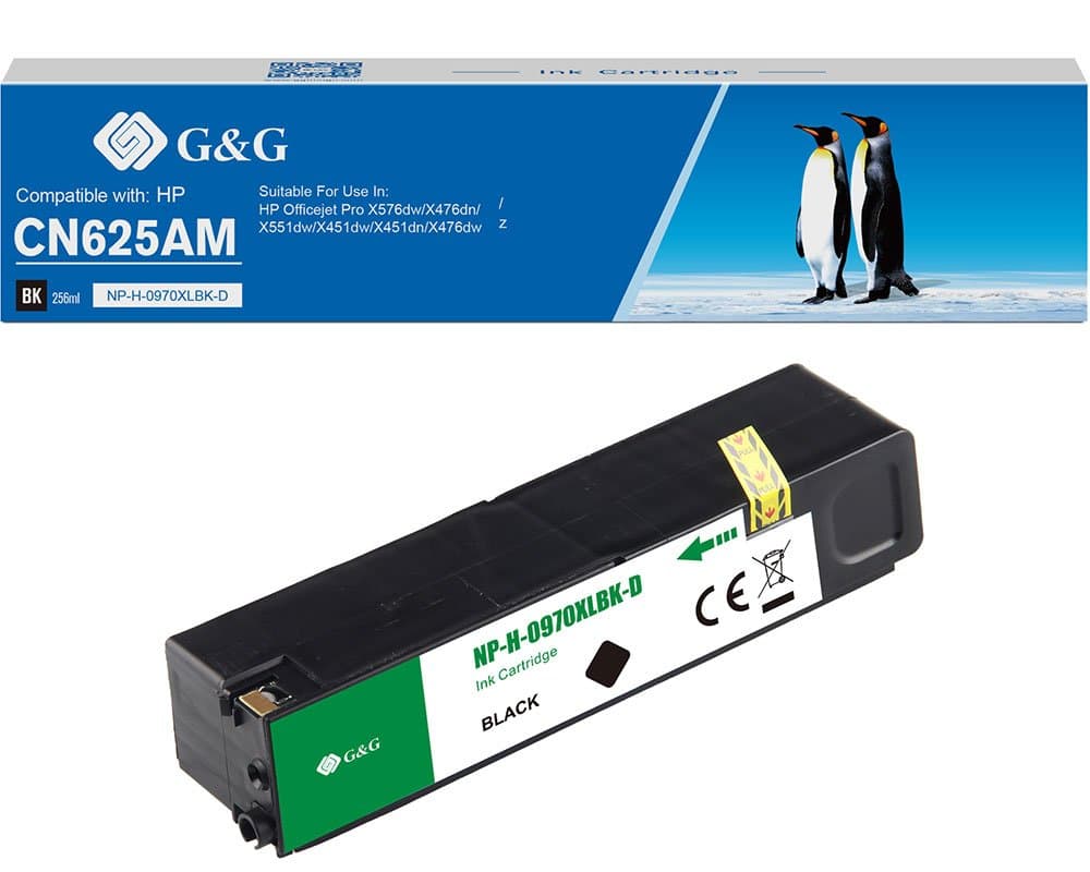 Cartus Premium G&G (9.2K) HP 970XL Black (CN625AE)