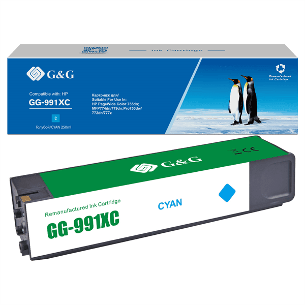 Cartus Premium G&G (16K) HP 991X Cyan (M0J90AE)