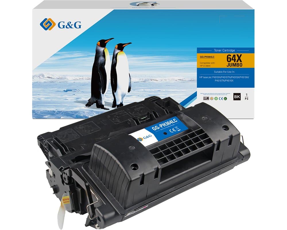 Toner Premium G&G XL (35K) HP 64X Black (CC364X)