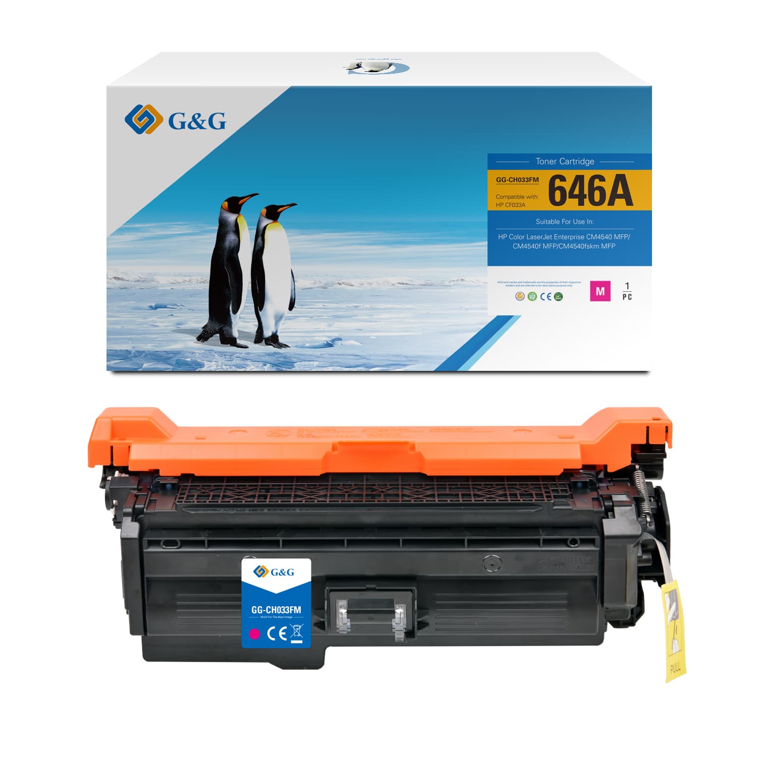 Toner Premium G&G (12.5K) HP 646A Magenta (CF033A)