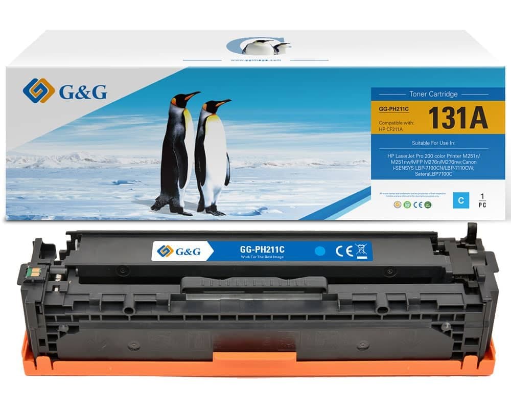 Toner Premium G&G (1.8K) HP 131A Cyan (CF211A)