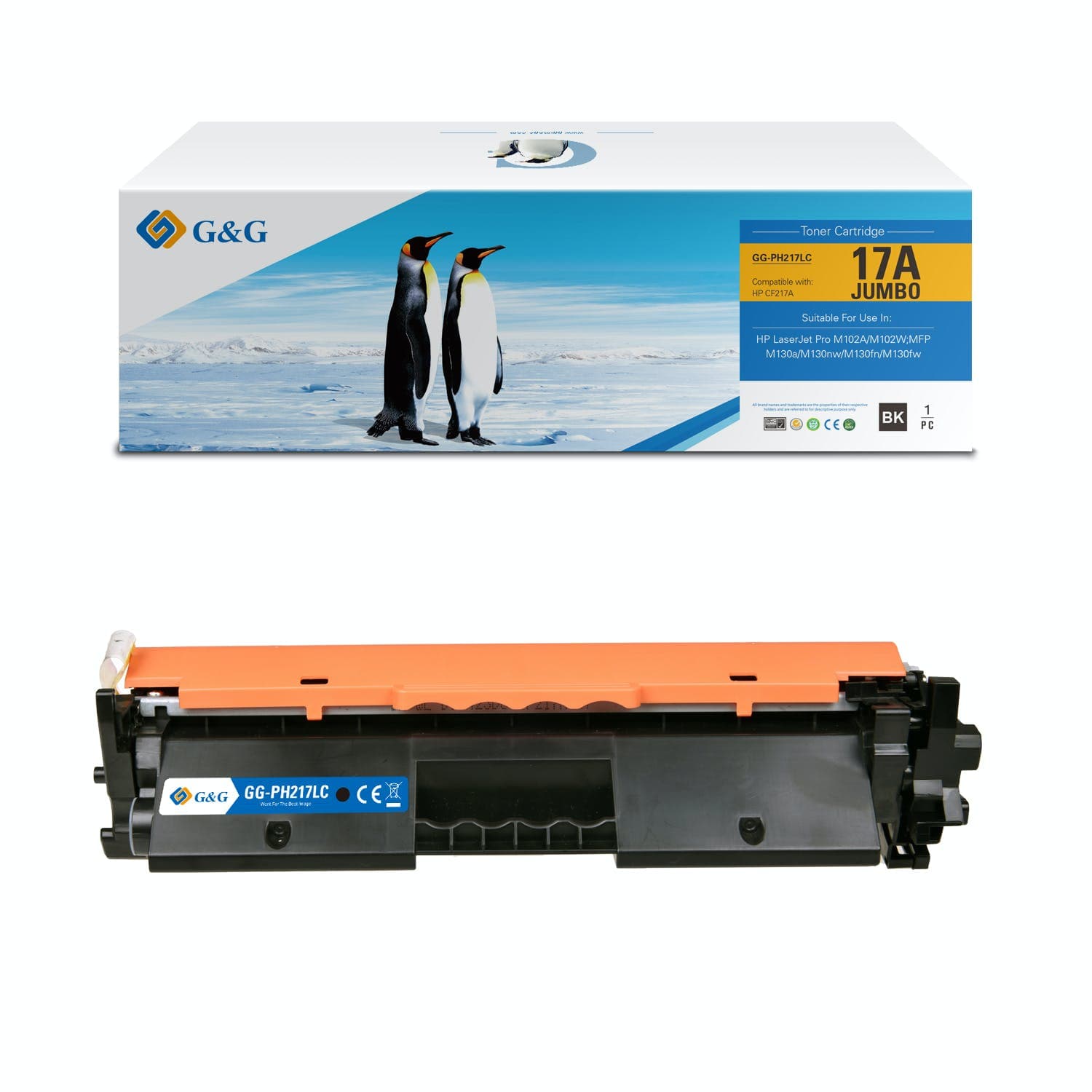Toner Premium G&G XL (6K) HP 17A Black (CF217A)